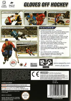 NHL 2004 box cover back